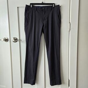 Men's Twillory Performance Fabric Slim Fit Charcoal Dress Pants
